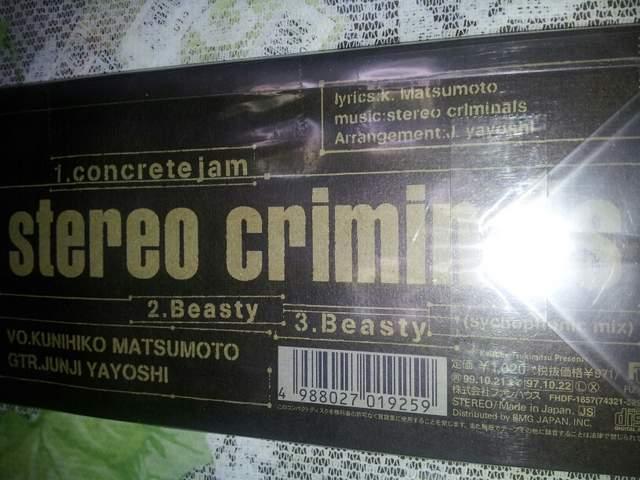 stereocriminals◇concretejam〇CDシングル美品!BEASTY☆ < タレントグッズ  stereocriminals◇concretejam〇CDシングル美品!BEASTY☆ < タレントグッズの