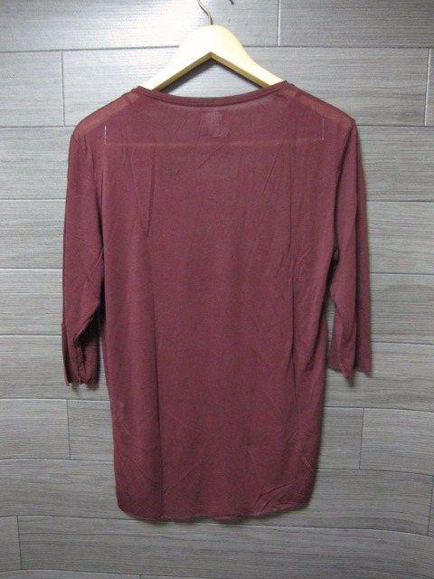 □ZARA/ザラ シルク 七分袖 Tシャツ/メンズ・S/パープル☆新品 < ブランド □ZARA/ザラ シルク 七分袖 Tシャツ/メンズ・S/パープル☆新品 < ブランドの