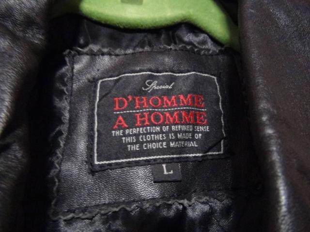 D,HOMMEの革のハーフコート(L)!。 < 男性ファッション D,HOMMEの革のハーフコート(L)!。 < 男性ファッションの