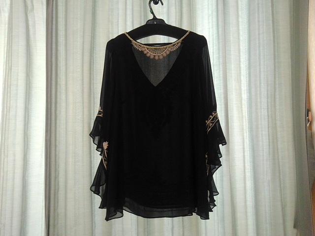 新品★Diagram/ダイアグラム★エスニック刺繍シルクチュニック★ブラック★サイズ36 < ブランド  新品★Diagram/ダイアグラム★エスニック刺繍シルクチュニック★ブラック★サイズ36 < ブランドの
