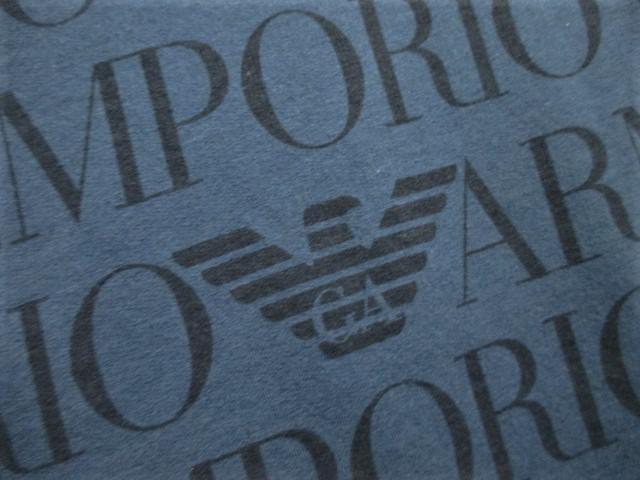 ☆EMPORIO ARMANI エンポリオアルマーニ 総柄 ロゴ プリント Tシャツ/半袖/メンズ/S < ブランド ☆EMPORIO ARMANI エンポリオアルマーニ 総柄 ロゴ プリント Tシャツ/半袖/メンズ/S < ブランドの