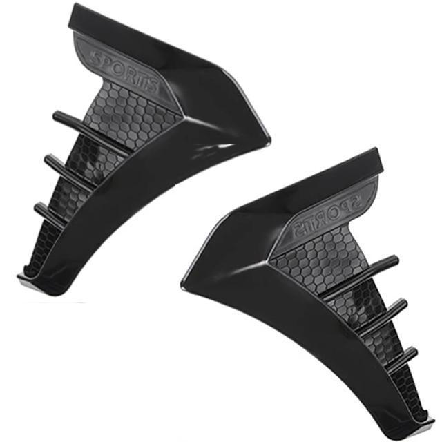 フロントフェンダーダミーダクト左右 ブラック 汎用ダクト やわらかい素材で曲面もぴったり貼れる 愛車がレーシーに変身簡単にカスタム < 自動車/バイク フロントフェンダーダミーダクト左右 ブラック 汎用ダクト やわらかい素材で曲面もぴったり貼れる 愛車がレーシーに変身簡単にカスタム < 自動車/バイク