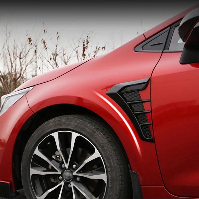 フロントフェンダーダミーダクト左右 ブラック 汎用ダクト やわらかい素材で曲面もぴったり貼れる 愛車がレーシーに変身簡単にカスタム < 自動車/バイク フロントフェンダーダミーダクト左右 ブラック 汎用ダクト やわらかい素材で曲面もぴったり貼れる 愛車がレーシーに変身簡単にカスタム < 自動車/バイク