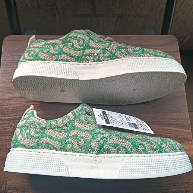 新品 24.5cm レディース スニーカー シューズ グリーン 靴 男女兼用 < 女性ファッション  新品 24.5cm レディース スニーカー シューズ グリーン 靴 男女兼用 < 女性ファッションの