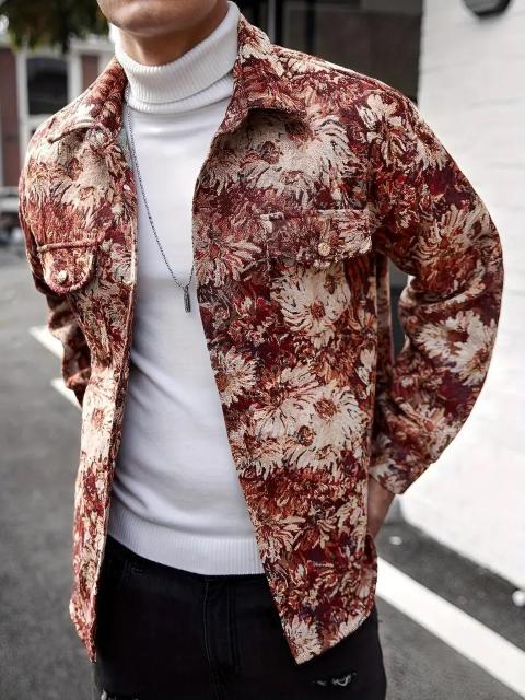 超お買い得3390円★メンズ プレッピースタイル ルーズフィット ジャケット - USAサイズM(日本サイズXL)ローズレッド < 男性ファッション 超お買い得3390円★メンズ プレッピースタイル ルーズフィット ジャケット - USAサイズM(日本サイズXL)ローズレッド < 男性ファッションの