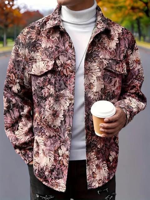 超お買い得3390円★メンズ プレッピースタイル ルーズフィット ジャケット - USAサイズM(日本サイズXL)ローズレッド < 男性ファッション 超お買い得3390円★メンズ プレッピースタイル ルーズフィット ジャケット - USAサイズM(日本サイズXL)ローズレッド < 男性ファッションの