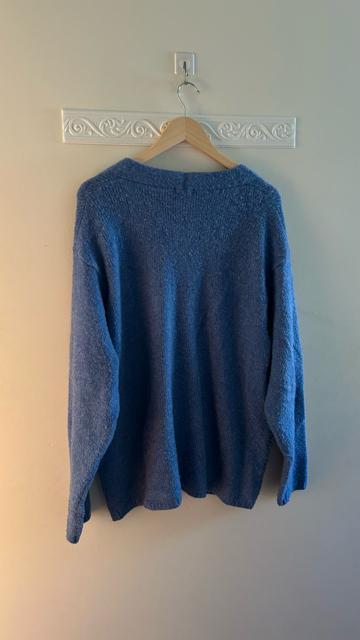 GU ジーユー メンズ ユニセックス ブラッシュドヤーンカーディガン ニットカーディガン 長袖 ブルー 青 L < ブランド  GU ジーユー メンズ ユニセックス ブラッシュドヤーンカーディガン ニットカーディガン 長袖 ブルー 青 L < ブランドの