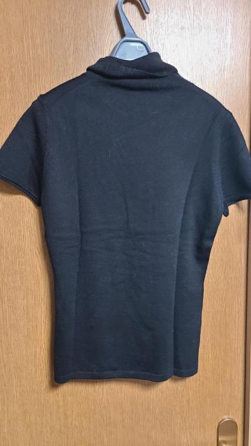 イネドINED昨季新品黒ウール混半袖タートルネックニット大きいサイズ13号12号LLXLジャケットインナーセーター定番薄手ニット < ブランド イネドINED昨季新品黒ウール混半袖タートルネックニット大きいサイズ13号12号LLXLジャケットインナーセーター定番薄手ニット < ブランドの