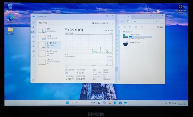 EPSON Endeavor Corei5 ������8GB SSD256GB Web�J���� DVD Windows11 Office �� PC�{��/���Ӌ@��� 