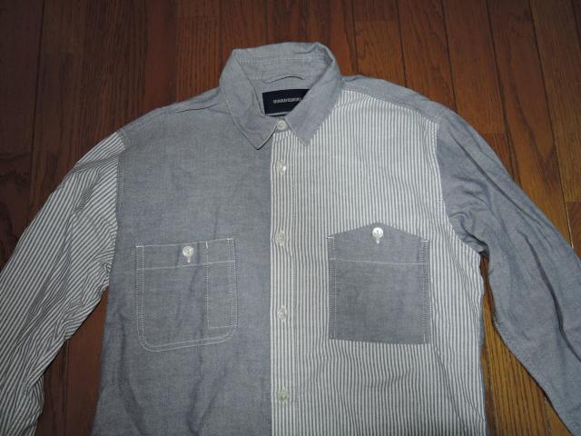 MIHARA YASUHIRO ミハラヤスヒロ アシンメトリーシャツ 48 灰 ストライプ 長袖シャツ 2FACE SHIRTS < ブランド MIHARA YASUHIRO ミハラヤスヒロ アシンメトリーシャツ 48 灰 ストライプ 長袖シャツ 2FACE SHIRTS < ブランドの