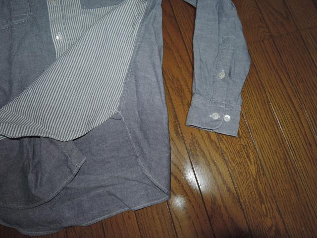 MIHARA YASUHIRO ミハラヤスヒロ アシンメトリーシャツ 48 灰 ストライプ 長袖シャツ 2FACE SHIRTS < ブランド MIHARA YASUHIRO ミハラヤスヒロ アシンメトリーシャツ 48 灰 ストライプ 長袖シャツ 2FACE SHIRTS < ブランドの