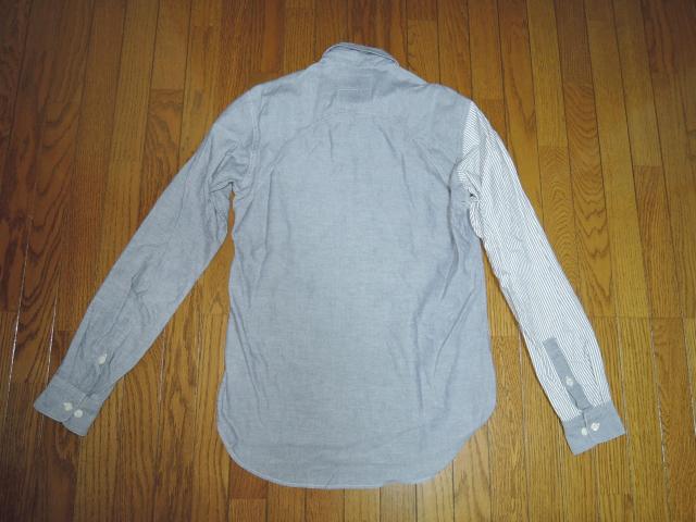 MIHARA YASUHIRO ミハラヤスヒロ アシンメトリーシャツ 48 灰 ストライプ 長袖シャツ 2FACE SHIRTS < ブランド MIHARA YASUHIRO ミハラヤスヒロ アシンメトリーシャツ 48 灰 ストライプ 長袖シャツ 2FACE SHIRTS < ブランドの
