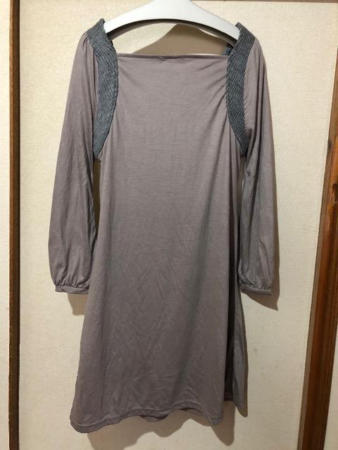 新品タグ付き☆衿元ニット チュニックワンピース < 女性ファッション  新品タグ付き☆衿元ニット チュニックワンピース < 女性ファッションの