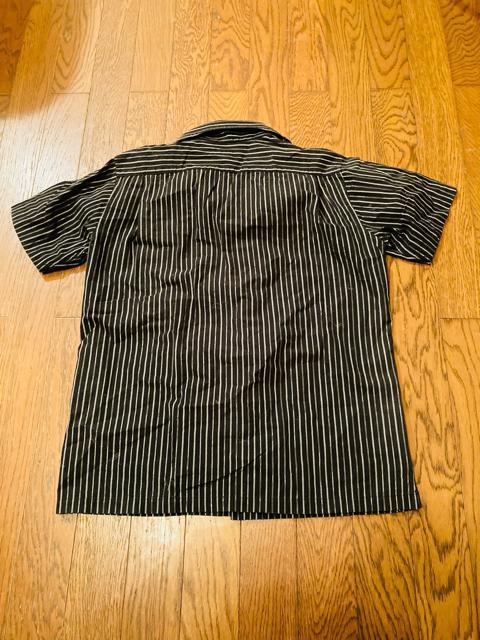 JUN MEN ジュンメン 半袖 シャツ ジャケット ストライプ 日本製 黒 夏 メンズ ラメ系 サイズS ブラック  < ブランド  JUN MEN ジュンメン 半袖 シャツ ジャケット ストライプ 日本製 黒 夏 メンズ ラメ系 サイズS ブラック  < ブランドの