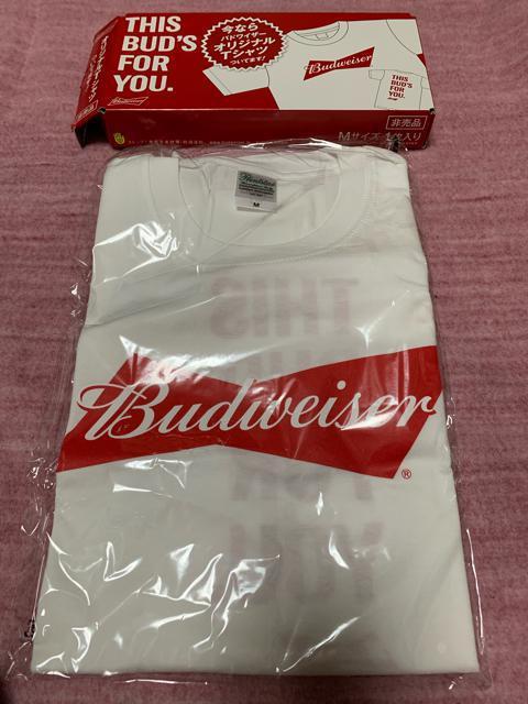 非賣品 Budweiser バドワイザー Tシャツ サイズM < 男性ファッション  非賣品 Budweiser バドワイザー Tシャツ サイズM < 男性ファッションの