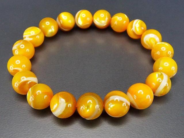 色合い極上AAゴールドマザーオブパール10mm数珠ブレスレット子宝繁栄 < 男性アクセサリー/時計  色合い極上AAゴールドマザーオブパール10mm数珠ブレスレット子宝繁栄 < 男性アクセサリー/時計の