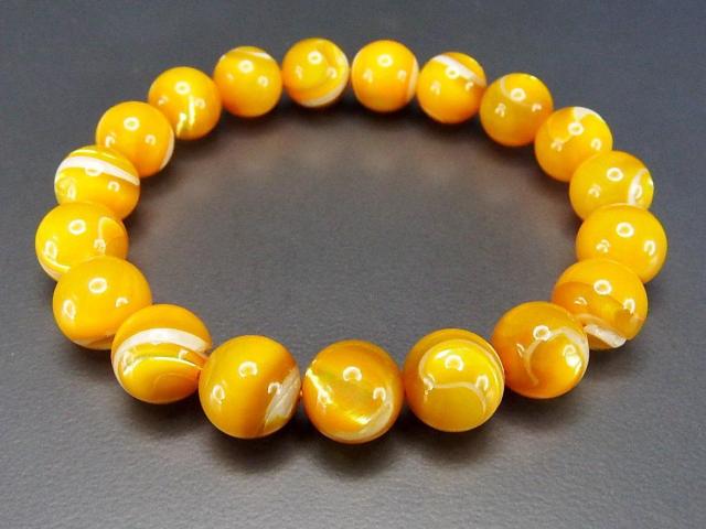 色合い極上AAゴールドマザーオブパール10mm数珠ブレスレット子宝繁栄 < 男性アクセサリー/時計  色合い極上AAゴールドマザーオブパール10mm数珠ブレスレット子宝繁栄 < 男性アクセサリー/時計の