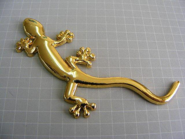● Gecko ゲッコーヤモリ!GOLD メタル製 エンブレムSサイズ ● < 自動車/バイク ● Gecko ゲッコーヤモリ!GOLD メタル製 エンブレムSサイズ ● < 自動車/バイク
