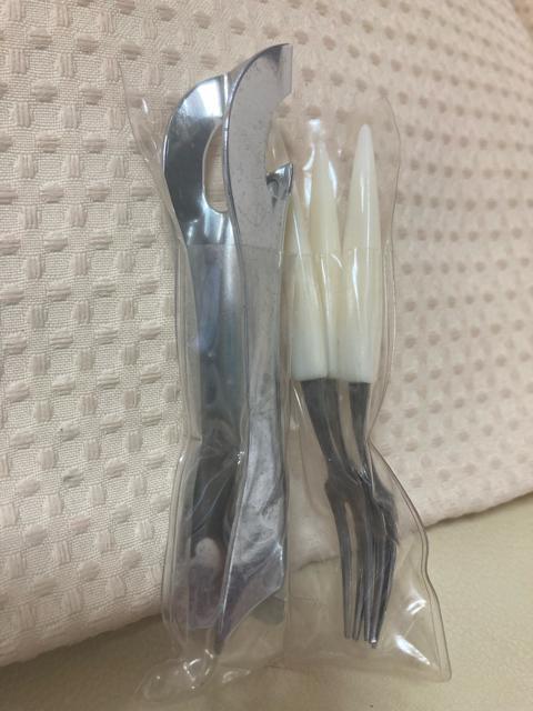 1622.未使用☆レトロ☆栓抜きとデザートフォークセット < インテリア/ライフ  1622.未使用☆レトロ☆栓抜きとデザートフォークセット  < インテリア/ライフの