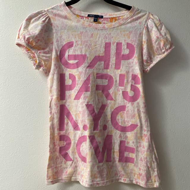 匿名配送 GAPkids   半袖 パフスリーブ ハートTシャツ < キッズ/ベビー  匿名配送 GAPkids   半袖 パフスリーブ ハートTシャツ  < キッズ/ベビーの