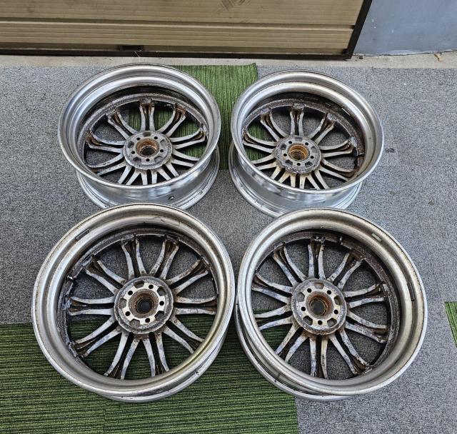 中古WORK シュヴァート SC1アルミホイール18インチ7J+45 PCD100ホイールのみ4本セット 86 カローラスポーツ < 自動車/バイク 中古WORK シュヴァート SC1アルミホイール18インチ7J+45 PCD100ホイールのみ4本セット 86 カローラスポーツ < 自動車/バイク