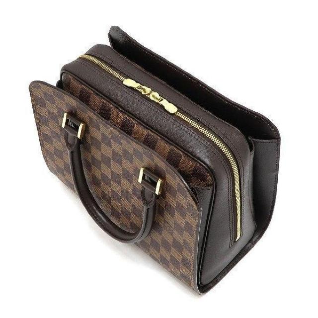 ◆ 本物 美品 ◆ LV ルイヴィトン ダミエ トリアナ ハンドバッグ ファスナー トートバッグ 保存袋 人気 N51155 < ブランド  ◆ 本物 美品 ◆ LV ルイヴィトン ダミエ トリアナ ハンドバッグ ファスナー トートバッグ 保存袋 人気 N51155 < ブランドの