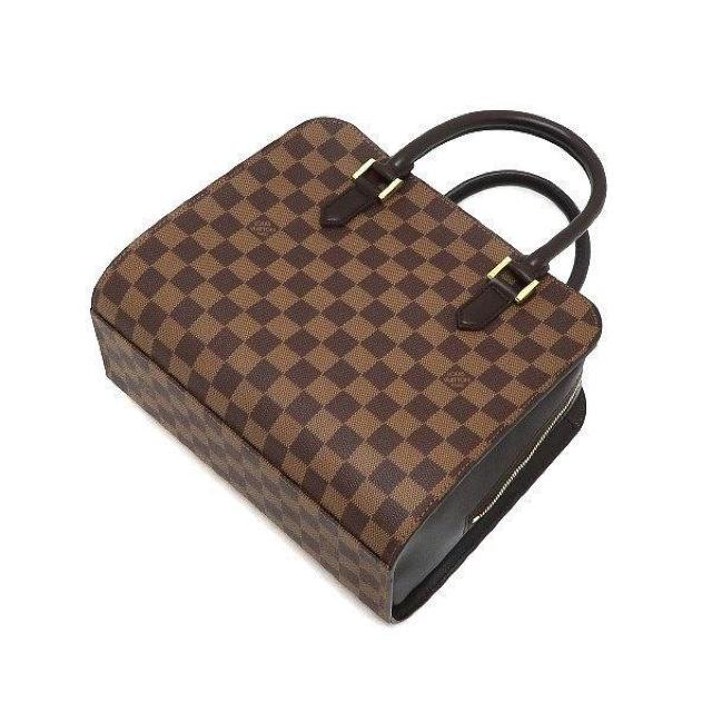 ◆ 本物 美品 ◆ LV ルイヴィトン ダミエ トリアナ ハンドバッグ ファスナー トートバッグ 保存袋 人気 N51155 < ブランド  ◆ 本物 美品 ◆ LV ルイヴィトン ダミエ トリアナ ハンドバッグ ファスナー トートバッグ 保存袋 人気 N51155 < ブランドの