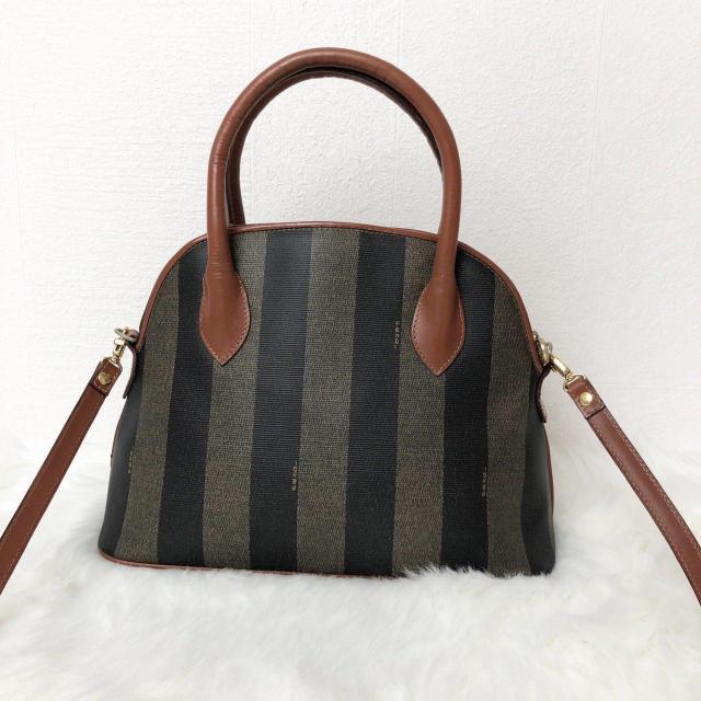 【良品】FENDI フェンディ ハンドバッグ ショルダーバッグ 2way ペカン ブラウン レザー PVC < ブランド 【良品】FENDI フェンディ ハンドバッグ ショルダーバッグ 2way ペカン ブラウン レザー PVC < ブランドの