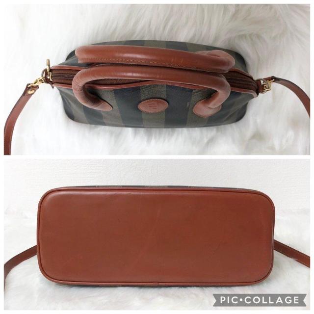【良品】FENDI フェンディ ハンドバッグ ショルダーバッグ 2way ペカン ブラウン レザー PVC < ブランド 【良品】FENDI フェンディ ハンドバッグ ショルダーバッグ 2way ペカン ブラウン レザー PVC < ブランドの