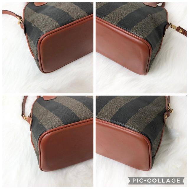 【良品】FENDI フェンディ ハンドバッグ ショルダーバッグ 2way ペカン ブラウン レザー PVC < ブランド 【良品】FENDI フェンディ ハンドバッグ ショルダーバッグ 2way ペカン ブラウン レザー PVC < ブランドの