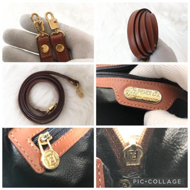 【良品】FENDI フェンディ ハンドバッグ ショルダーバッグ 2way ペカン ブラウン レザー PVC < ブランド 【良品】FENDI フェンディ ハンドバッグ ショルダーバッグ 2way ペカン ブラウン レザー PVC < ブランドの