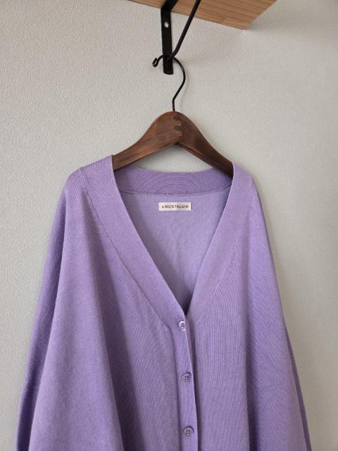 &.NOSTALGIAカーデ★ラベンダーカラーのゆったりカーディガン < 女性ファッション &.NOSTALGIAカーデ★ラベンダーカラーのゆったりカーディガン < 女性ファッションの