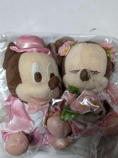 ディズニー ミッキーミニー ウェディングぬいぐるみ ペアセット ピンク 結婚式 記念 < アニメ/コミック/キャラクター ディズニー ミッキーミニー ウェディングぬいぐるみ ペアセット ピンク 結婚式 記念 < アニメ/コミック/キャラクターの