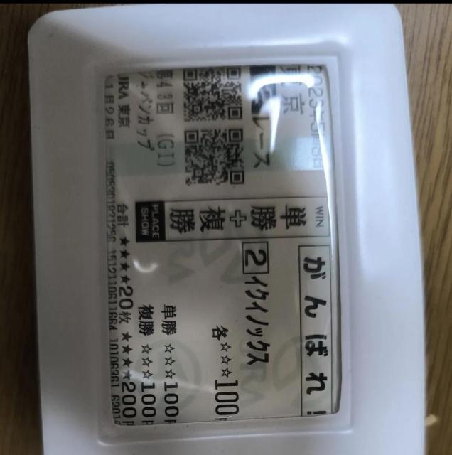 JRA 競馬 イクイノックス がんばれ! G1ジャパンカップ 馬券保存ケース < ホビー JRA 競馬 イクイノックス がんばれ! G1ジャパンカップ 馬券保存ケース < ホビーの