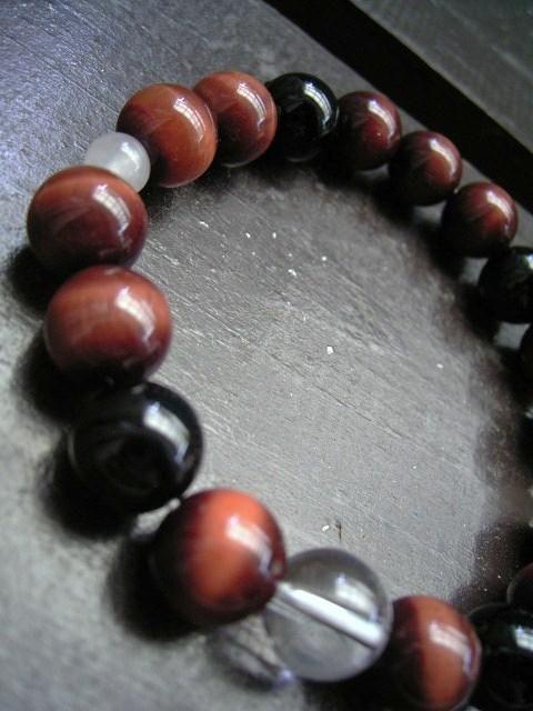 ☆恋愛運☆レッドタイガーアイxローズクォーツxオニキス < 男性アクセサリー/時計 ☆恋愛運☆レッドタイガーアイxローズクォーツxオニキス < 男性アクセサリー/時計の