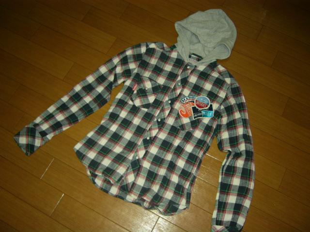 マーブルズ MARBLES パーカー チェックネルシャツ SワッペンTMT < ブランド  マーブルズ MARBLES パーカー チェックネルシャツ SワッペンTMT < ブランドの