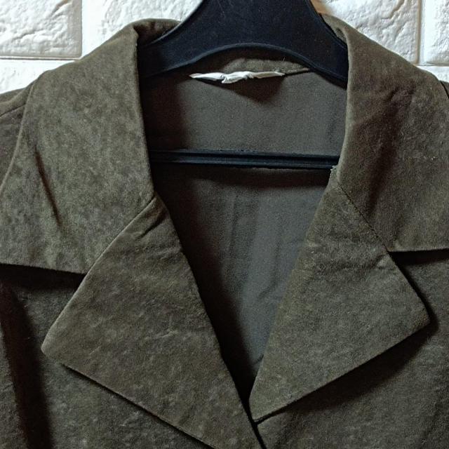 USED★薄手ベロアジャケット/カーキ < 女性ファッション  USED★薄手ベロアジャケット/カーキ < 女性ファッションの