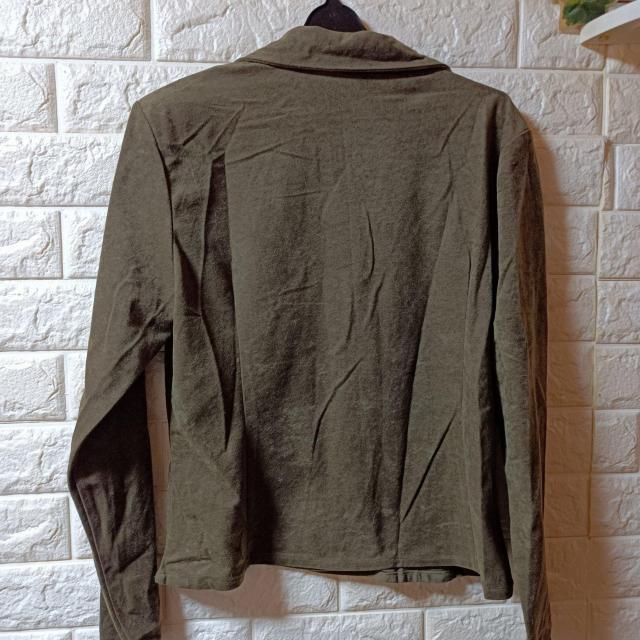 USED★薄手ベロアジャケット/カーキ < 女性ファッション  USED★薄手ベロアジャケット/カーキ < 女性ファッションの