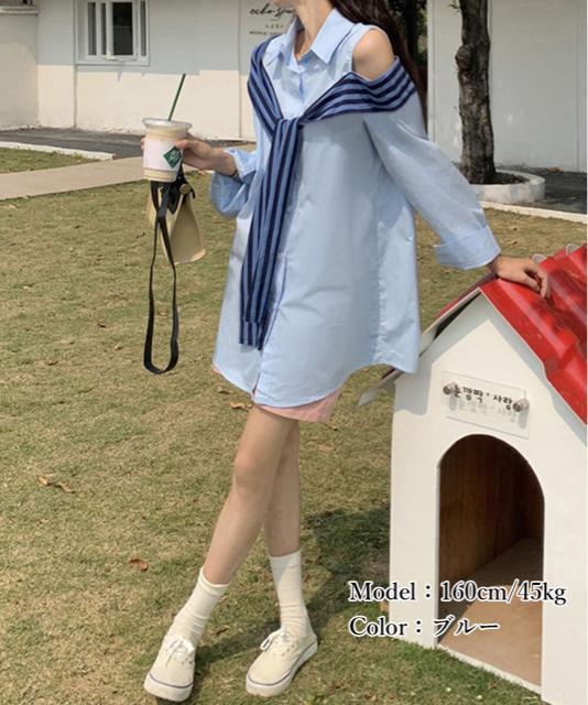 送料無料 新品 オフショルダーシャツ肩掛け付きシャツ春夏 < 女性ファッション  送料無料 新品 オフショルダーシャツ肩掛け付きシャツ春夏 < 女性ファッションの