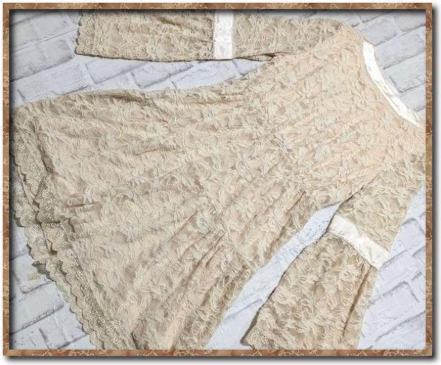 ニッセン レースワンピース アイボリー < 女性ファッション  ニッセン レースワンピース アイボリー < 女性ファッションの