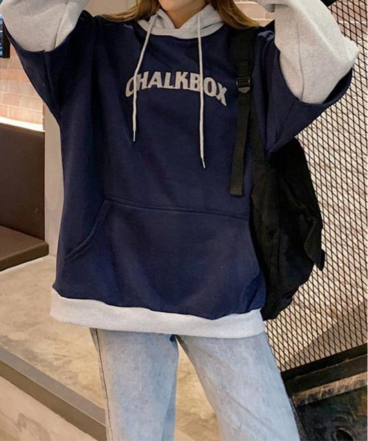 送料無料 新品 裏起毛 レイヤード風 パーカーレディース < 女性ファッション  送料無料 新品 裏起毛 レイヤード風 パーカーレディース < 女性ファッションの