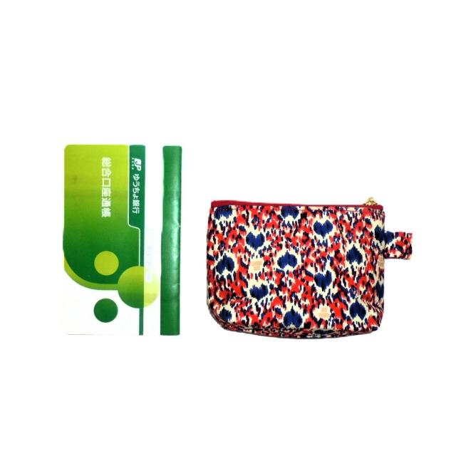 【13p幅】◆ANNA SUI◆アナスイ◆青いハート×赤地◆ファスナーポーチ < 女性ファッション 【13p幅】◆ANNA SUI◆アナスイ◆青いハート×赤地◆ファスナーポーチ < 女性ファッションの