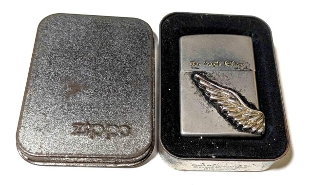 Zippo The Angel's Wings �@�W�b�|�[�E���C�^�[�@�V�g�̉H�@�V���A���i���o�[���� �� �j���t�@�b�V������ 