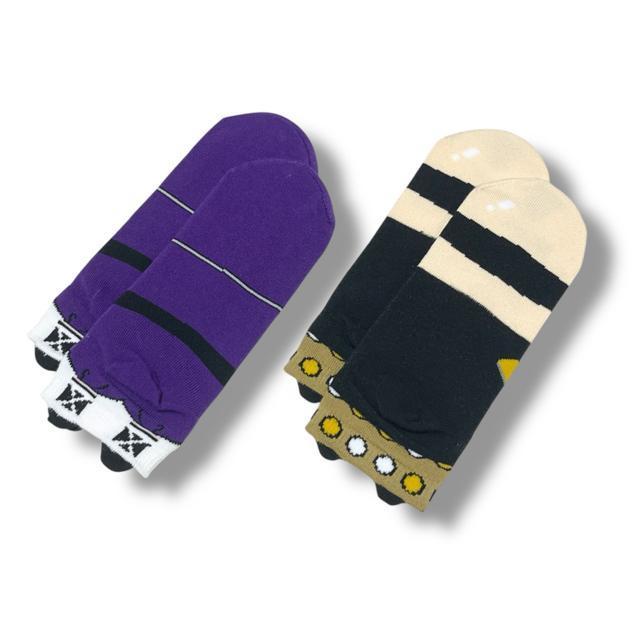 【新品/23〜25cm】あしもとさん家☆靴下2足セット/バカ殿&忍者 < 女性ファッション 【新品/23〜25cm】あしもとさん家☆靴下2足セット/バカ殿&忍者 < 女性ファッションの