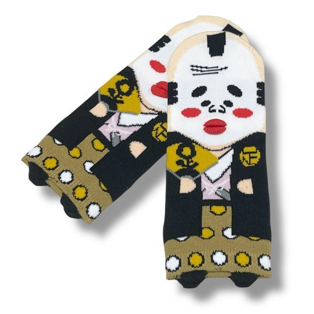 【新品/23〜25cm】あしもとさん家☆靴下2足セット/バカ殿&忍者 < 女性ファッション 【新品/23〜25cm】あしもとさん家☆靴下2足セット/バカ殿&忍者 < 女性ファッションの