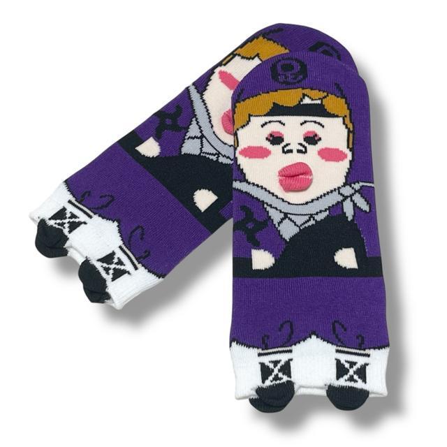 【新品/23〜25cm】あしもとさん家☆靴下2足セット/バカ殿&忍者 < 女性ファッション 【新品/23〜25cm】あしもとさん家☆靴下2足セット/バカ殿&忍者 < 女性ファッションの