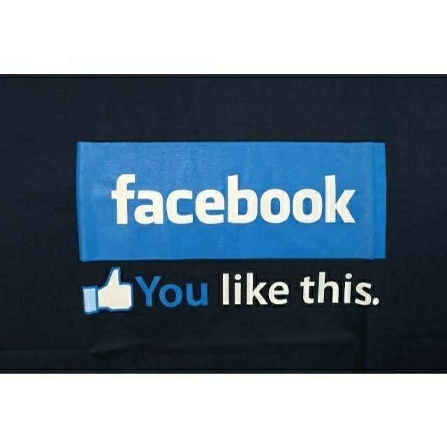フェイスブック★facebook★おもしろTシャツ★紺★XL★ < 男性ファッション  フェイスブック★facebook★おもしろTシャツ★紺★XL★ < 男性ファッションの
