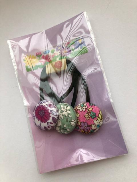 ハンドメイド  ヘアゴム くるみボタン コットン プレゼント < 女性ファッション  ハンドメイド  ヘアゴム くるみボタン コットン プレゼント < 女性ファッションの