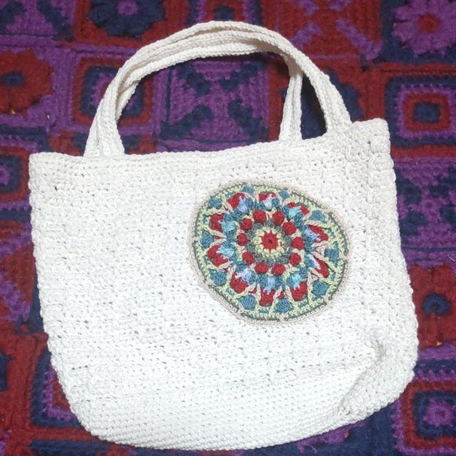 手編みの手提げバック < ペット/手芸/園芸  手編みの手提げバック  < ペット/手芸/園芸の