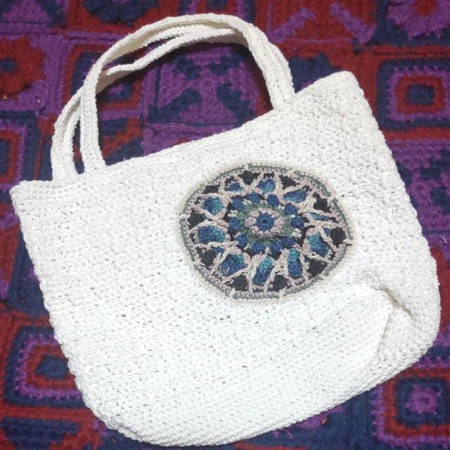 手編みの手提げバック < ペット/手芸/園芸  手編みの手提げバック < ペット/手芸/園芸の